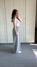 Baggy Bol Lastik Paça Eşofman Gri