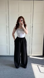 Baggy Bol Lastik Paça Eşofman Siyah