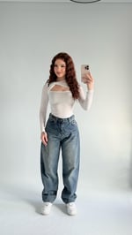 Baggy Vintage Çift Kemer Pantolon