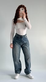 Baggy Vintage Çift Kemer Pantolon