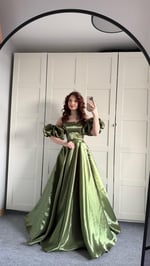 Barbie princess Abiye Haki Yeşil 
