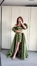 Barbie princess Abiye Haki Yeşil 