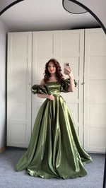 Barbie princess Abiye Haki Yeşil 