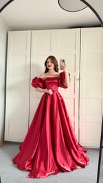 Barbie princess Abiye Kırmızı