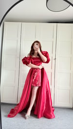 Barbie princess Abiye Kırmızı
