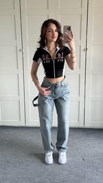 Barrel Bol Kesim Baggy Jean Açık Mavi