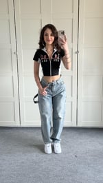 Barrel Bol Kesim Baggy Jean Açık Mavi