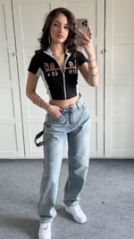 Barrel Bol Kesim Baggy Jean Açık Mavi