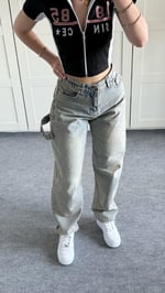 Barrel Bol Kesim Baggy Jean Eskitme
