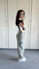 Barrel Bol Kesim Baggy Jean Eskitme