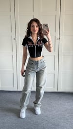 Barrel Bol Kesim Baggy Jean Eskitme