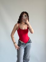 Basıc İp Askılı Atlet Kırmızı