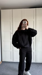 Basıc Oversize Sweat Siyah