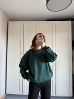 Basıc Oversize Sweat Yeşil