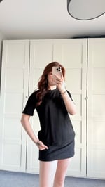 Basıc Oversize Tişört Siyah