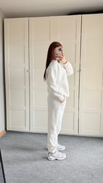 Basıc Sweat Eşofman Takımı Beyaz