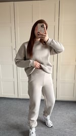 Basıc Sweat Eşofman Takımı Gri