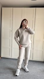 Basıc Sweat Eşofman Takımı Gri
