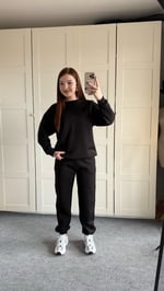 Basıc Sweat Eşofman Takımı Siyah