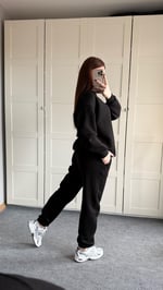 Basıc Sweat Eşofman Takımı Siyah