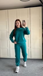 Basıc Sweat Eşofman Takımı Yeşil