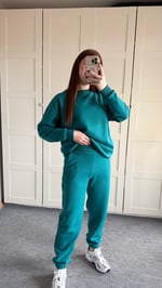 Basıc Sweat Eşofman Takımı Yeşil