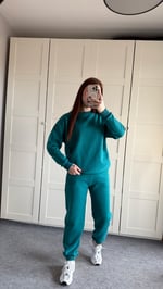 Basıc Sweat Eşofman Takımı Yeşil