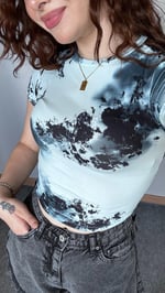 Batik Mavi Tişört 