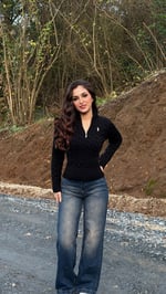 Belden Oturmalı Fermuarlı Polo Kazak Siyah