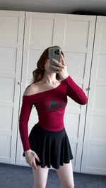 Black Widow Bordo Bluz 