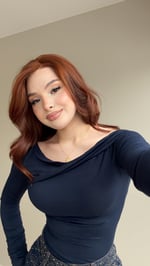 Burgulu Modal Uzun Kol Bluz Lacivert