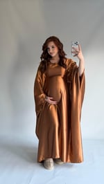 Butterfly Abaya Bakır