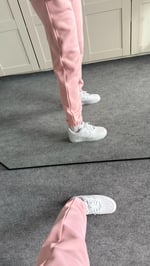 Casual Kapüşonlu Eşofman Takımı Pembe