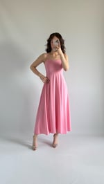 Cesica Uzun Elbise Pembe