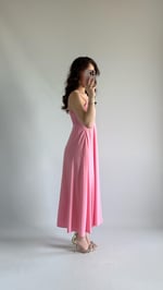 Cesica Uzun Elbise Pembe