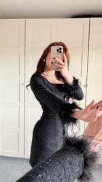 Chanel Buklet Mini Simli Elbise