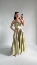 Cindirella Abiye Fıstık Yeşili
