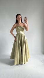 Cindirella Abiye Fıstık Yeşili