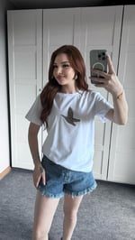 Club Kuş Beyaz Tişört