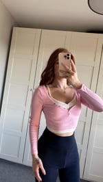 Combo Çıtçıtlı Crop Pembe