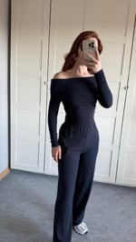 Dokulu Triko Takım Lacivert 