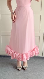 Dora Eteği Balon Elbise Pembe