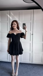 Dream Kısa Kuşaklı Elbise Siyah 