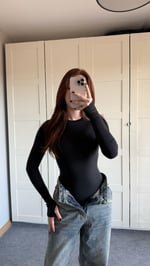 El Detaylı Çıtçıtlı Bodysuit Siyah