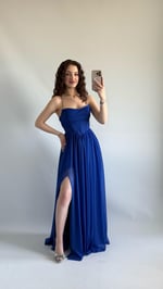 Elsa Simli Abiye Saks Mavisi