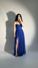 Elsa Simli Abiye Saks Mavisi