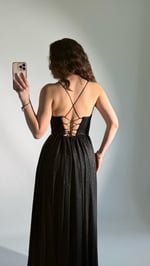 Elsa Simli Abiye Siyah