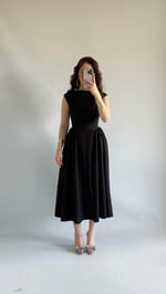 Fara Sırtı Açık Elbise Siyah