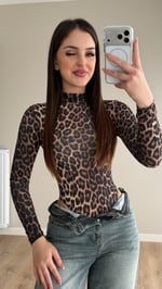 Glamour Leopar Bodysuit