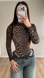 Glamour Leopar Bodysuit